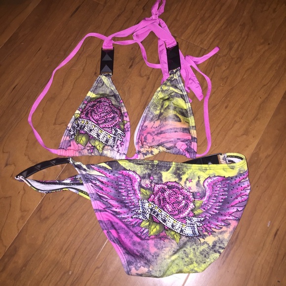 Sinful rhinestone bling bikini