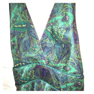Paisley halter 100% silk