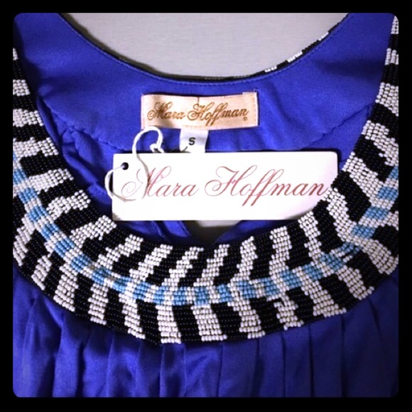 Mara Hoffman Silk Jersy dress with beautiful beads