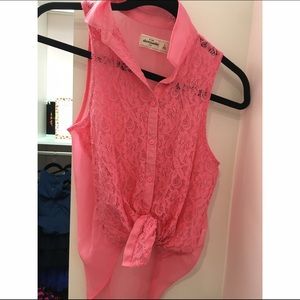 Abercrombie kids lace tank top