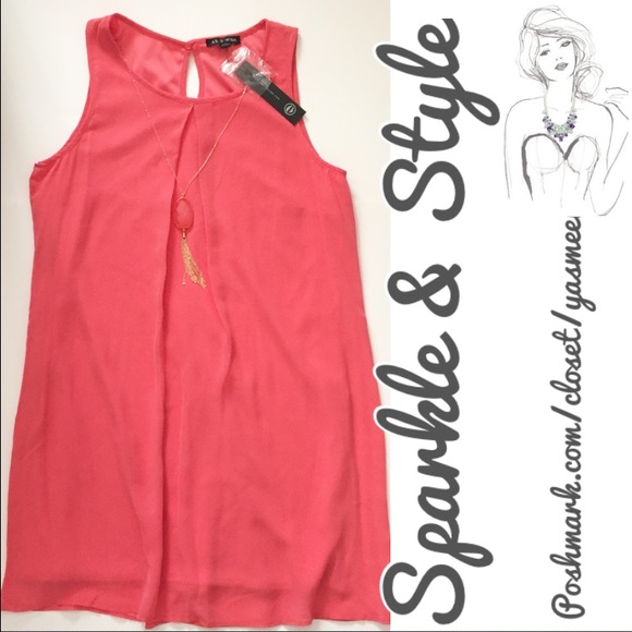 ✨ Sassy coral dress ✨ - Picture 2 of 4