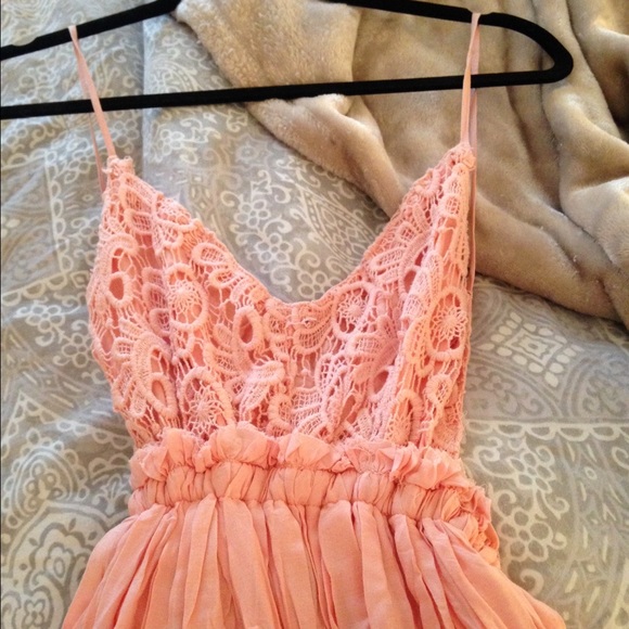 L'atiste crochet backless dress