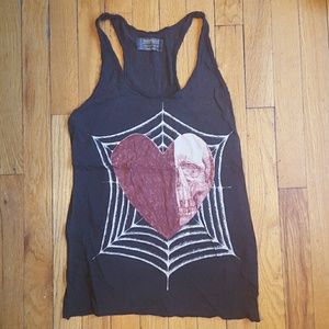 All Saints Graphic Racerback Tank