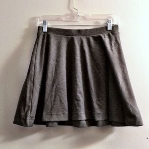 Grey mini circle skirt