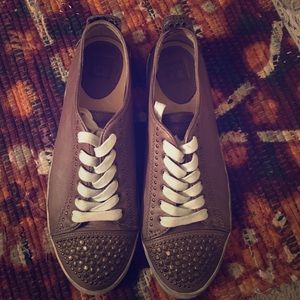 Frye Kira studded low shoes