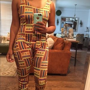 African Kente Print Bodysuit Unitard