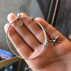 Silver starfish Alex and ani bracelet