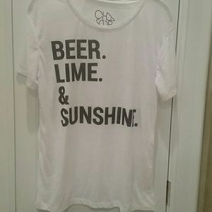 NWOT " Beer.Lime.& Sunshine