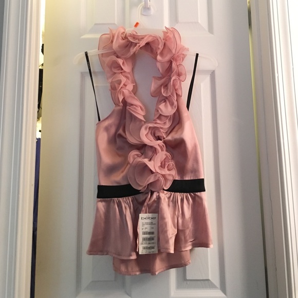 bebe Tops - 1 day sale 💖💖NWT Bebe corset halter top