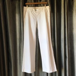 American Eagle Women's White Jeans Size 12 Long