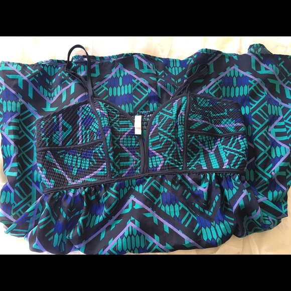 Dress xxl target blue geo print like new