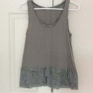 J Crew Ruffled Bottom Tank