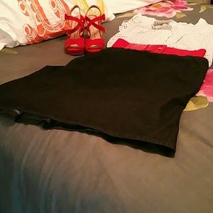 Bison bisou black Jean blend wiggle skirt