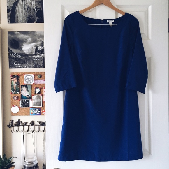 Basic blue dress