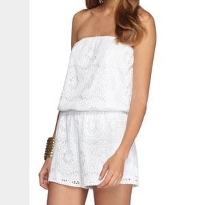 Lilly Pulitzer White Lace Romper 💕