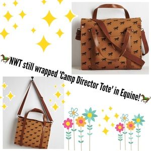NWT Modcloth's Camp director Tote equine print🐎😃