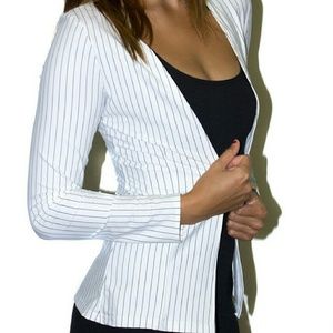 Black milk white striped blazer
