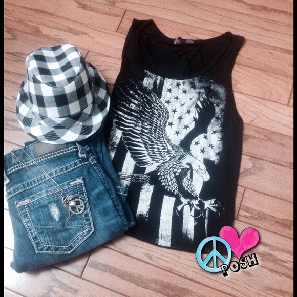 Body Central Eagle & Stars Tank Top - Picture 4 of 4