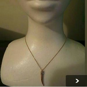 Michael kors rose gold necklace