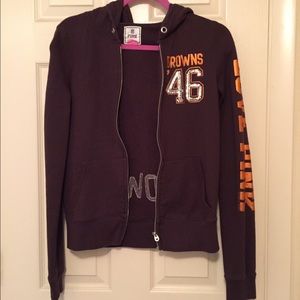 PINK Cleveland Browns Zip Up Medium