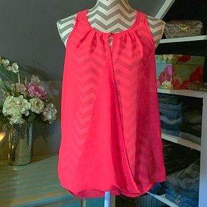 NWT Chiffon Crochet Blouse