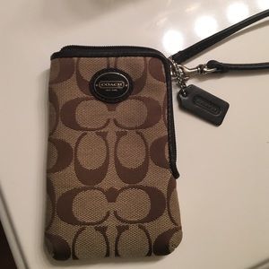 Coach iPhone wallet wristlet