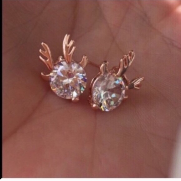 🏆HOST PICK🏆2/$15 Antlered Crystals Earrings - Picture 4 of 4