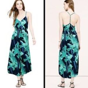 Loft Green Leaf Maxi NWT Size Large