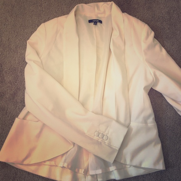 Cream blazer