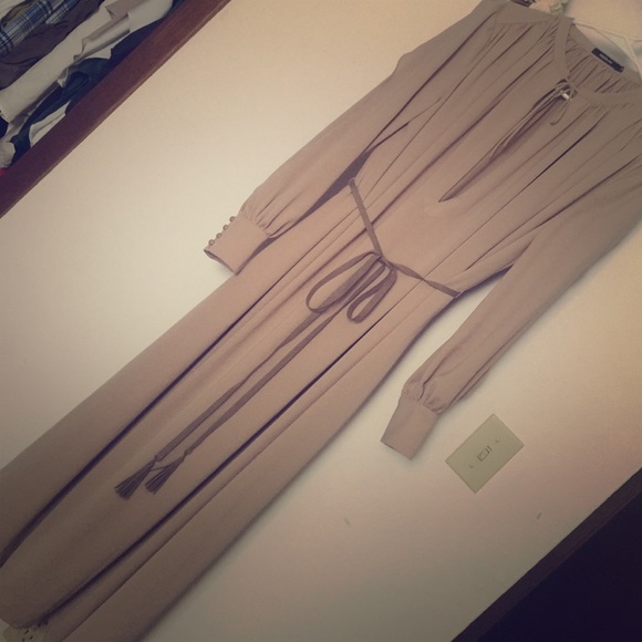 Long sleeves fashion long dress