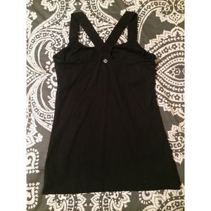 Lululemon Black Strappy Tank Top