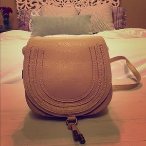 Tan/Biege Small Saddle Bag