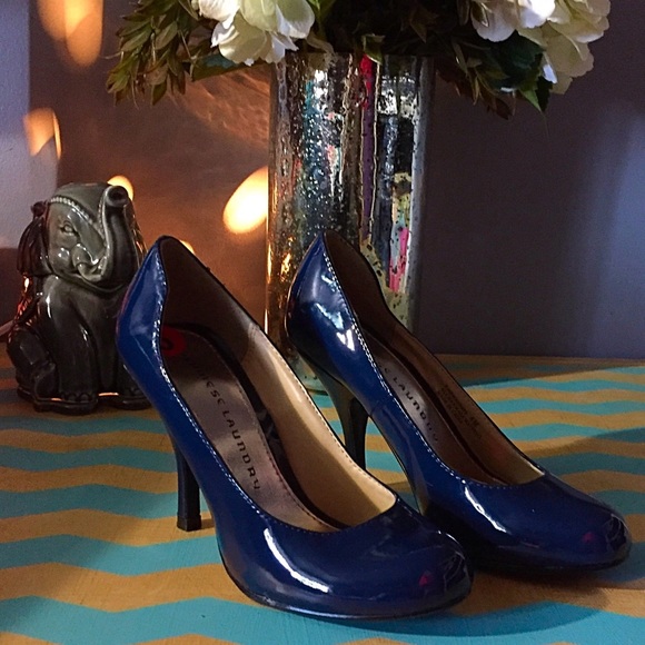 NWOB New Love-Navy Patent Heels - Picture 1 of 4