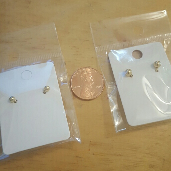 2 pairs of  Tiny Gold Costume Studs