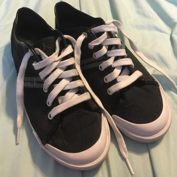 Coach sneakers black and white