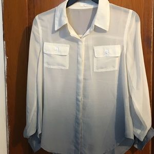 Ombré sheer blouse size small