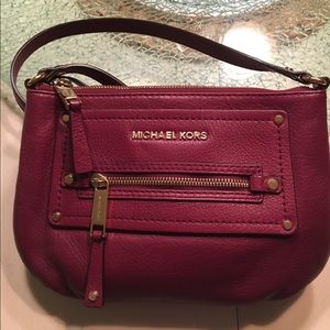 Michael Kors Maroon Cross-body Bag