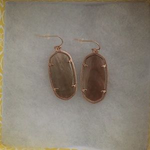 Kendra Scott Brown Pearl Elle Earrings