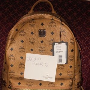 MCM Backbag In Cognac