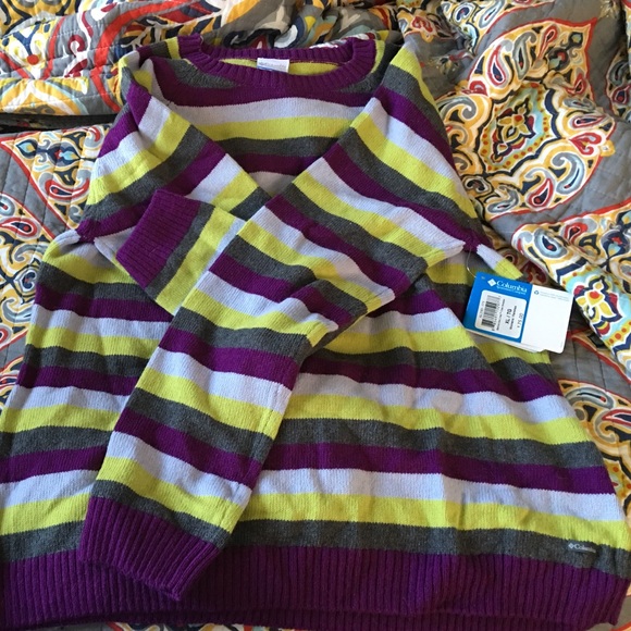 Columbia Striped Sweater XL. BNWT
