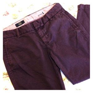 J Crew Scout Chino size 4 purple