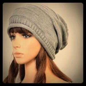 Grey Slouch Beanie