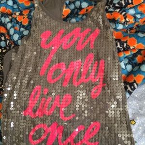 Victoria Secret PINK sequin tank