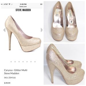 Steve Madden Glitter Pumps