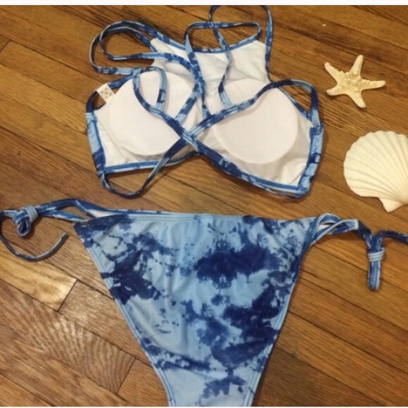 Blue Tie Dye Bikini - Picture 4 of 4