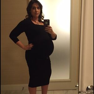 Isabella Oliver black formal maternity dress