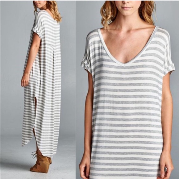 🆕The BAILEY striped Chic dress - BLACK - Picture 2 of 4