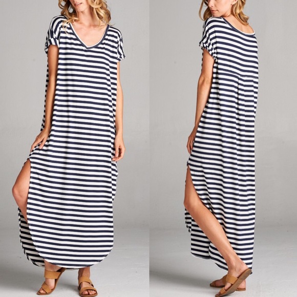 🆕The BAILEY striped Chic dress - BLACK - Picture 4 of 4