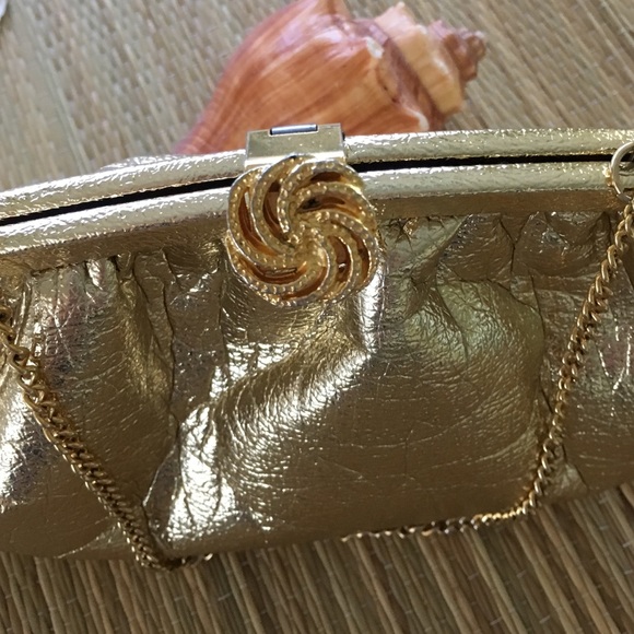 GOLD TONE BAG - Picture 2 of 4