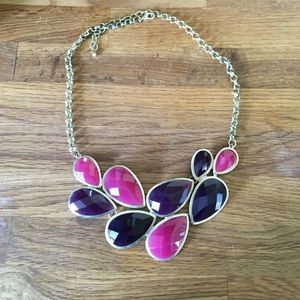 Purple and pink decorative necklace